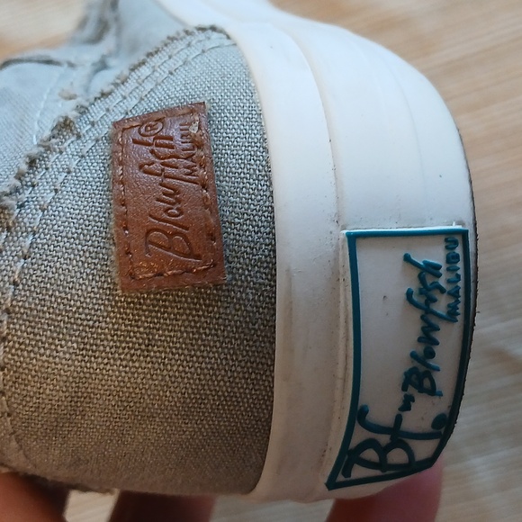 Blowfish Malibu Gray Slip-On Sneakers Size 7 - Picture 4 of 5